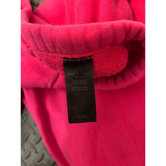 Rag & Bone Bright Rose Racer Sweatpants Fusha‎ Pink Womens Size Small - Picture 5 of 9